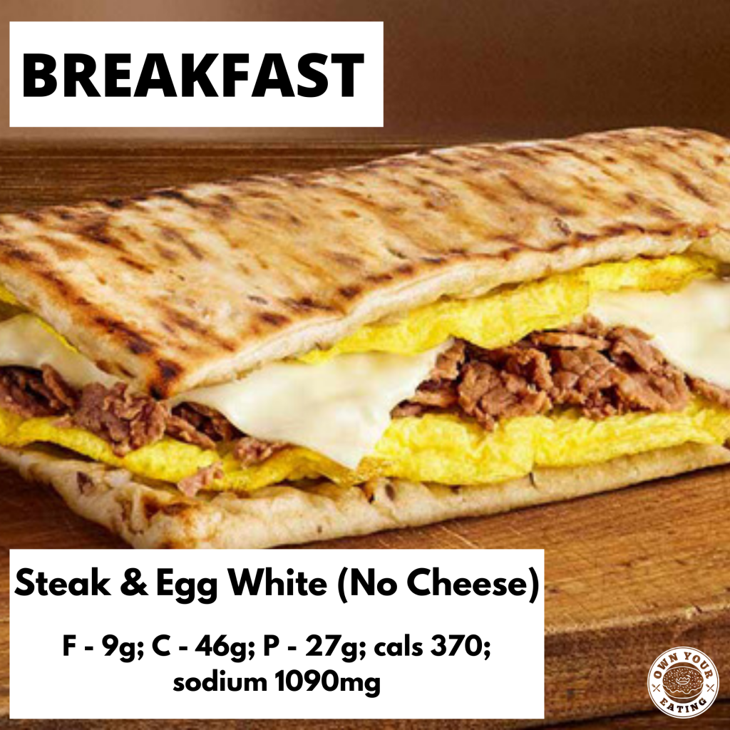 subway breakfast menu