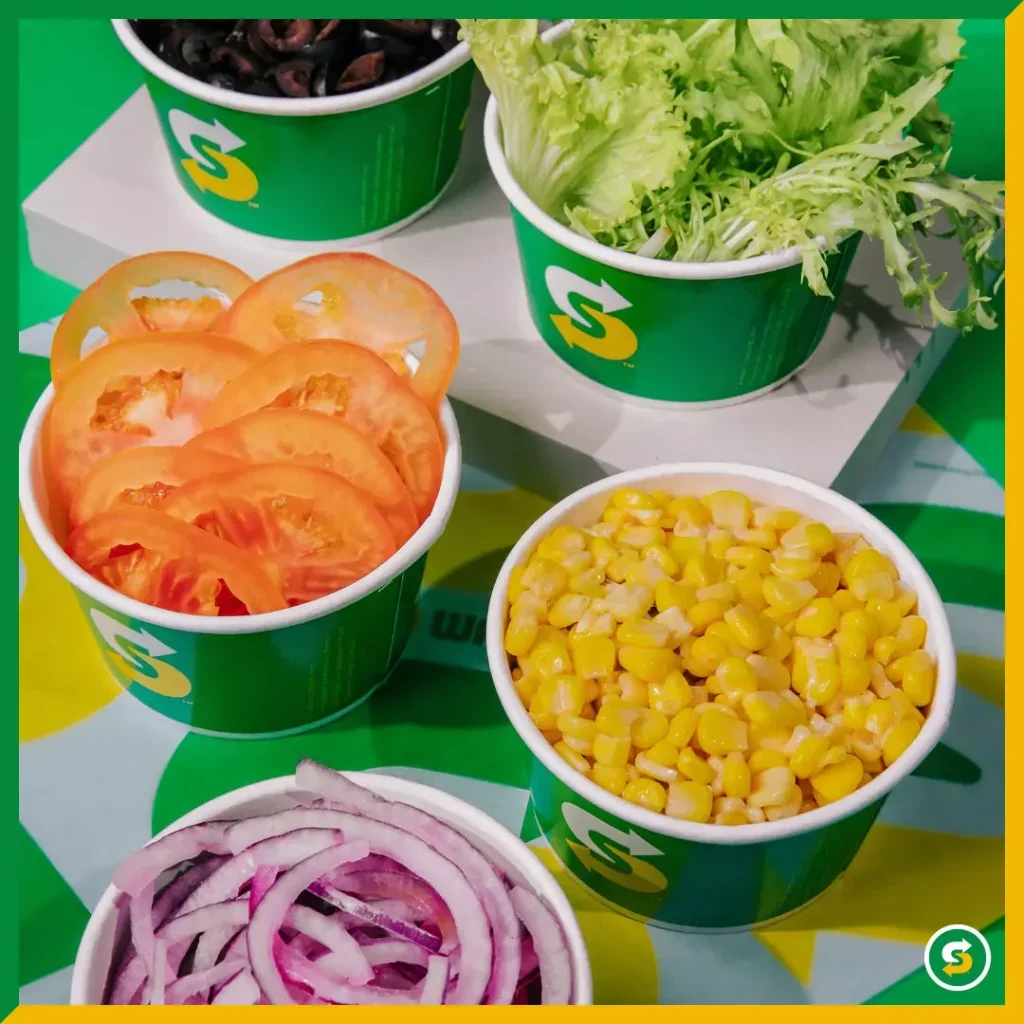 subway salad menu