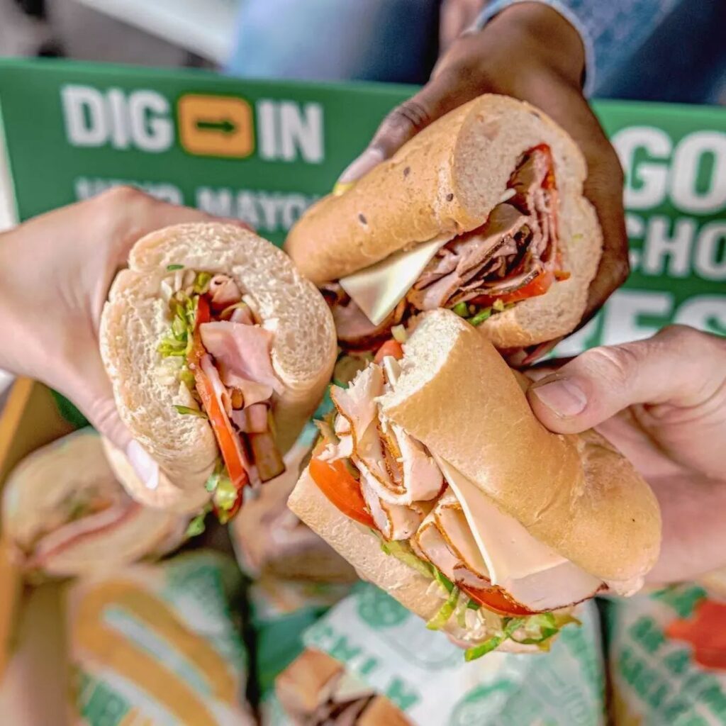 subway sandwich menu