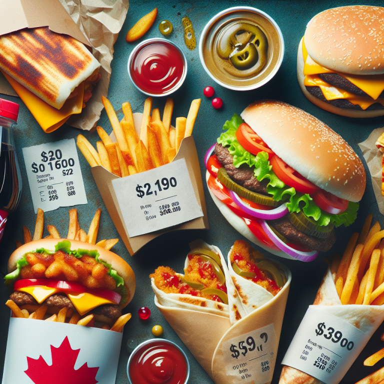 Burger King Canada Menu With Prices