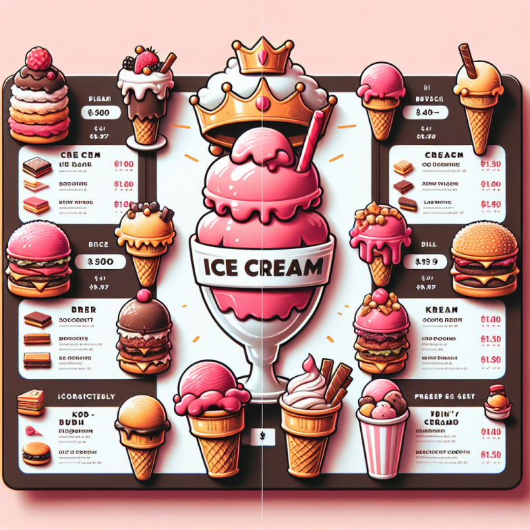 Burger King Ice Cream Menu With Prices