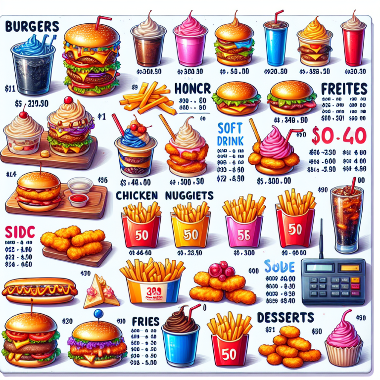 Burger King Menu With Price List