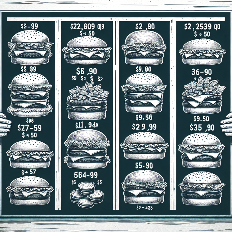 Hamburger King Menu With Prices