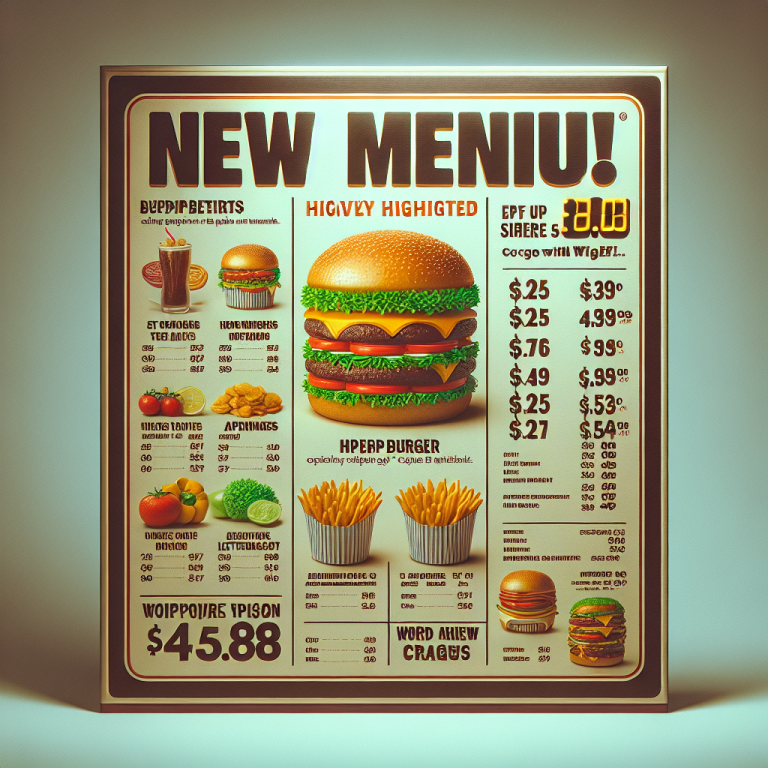 New Whopper Burger King Menu With Prices First Letter Capital Of Every Word Do Not Use Full Stop