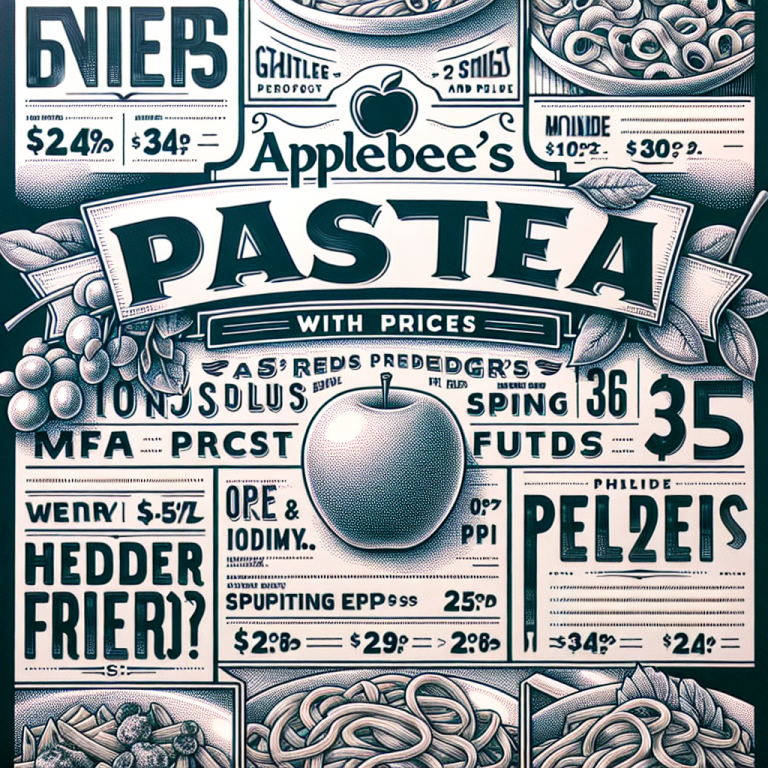 Applebeeʼs Pasta Menu With Prices