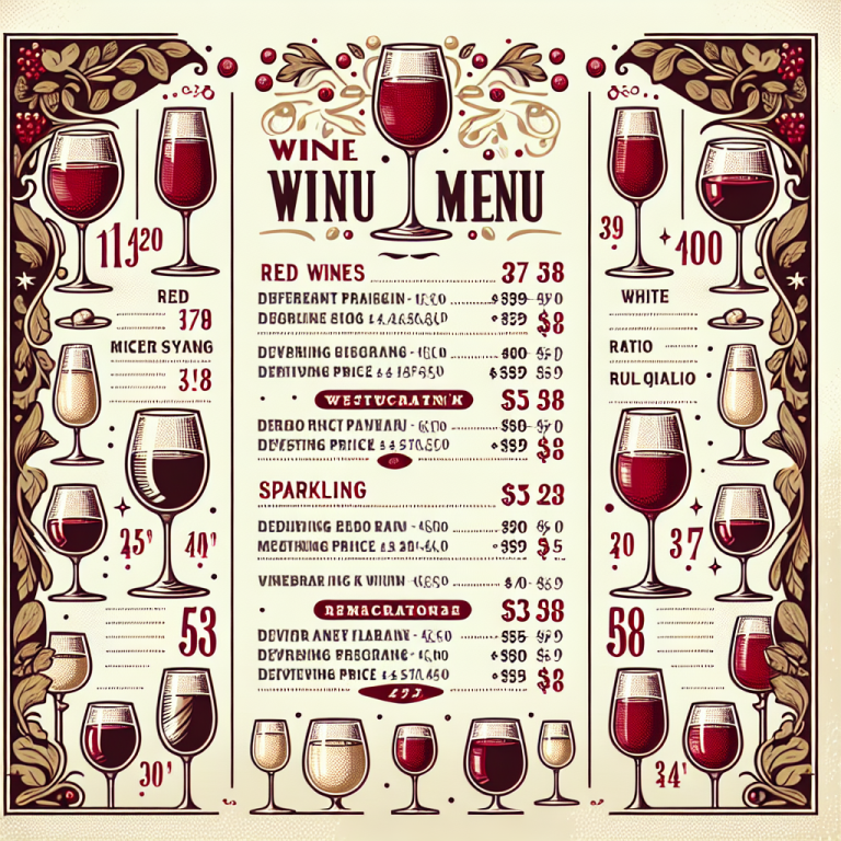 Applebee’s Wine Menu With Prices