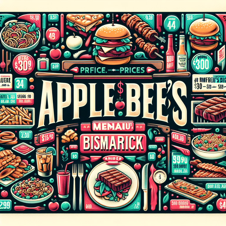 Applebee’s Bismarck Menu With Prices